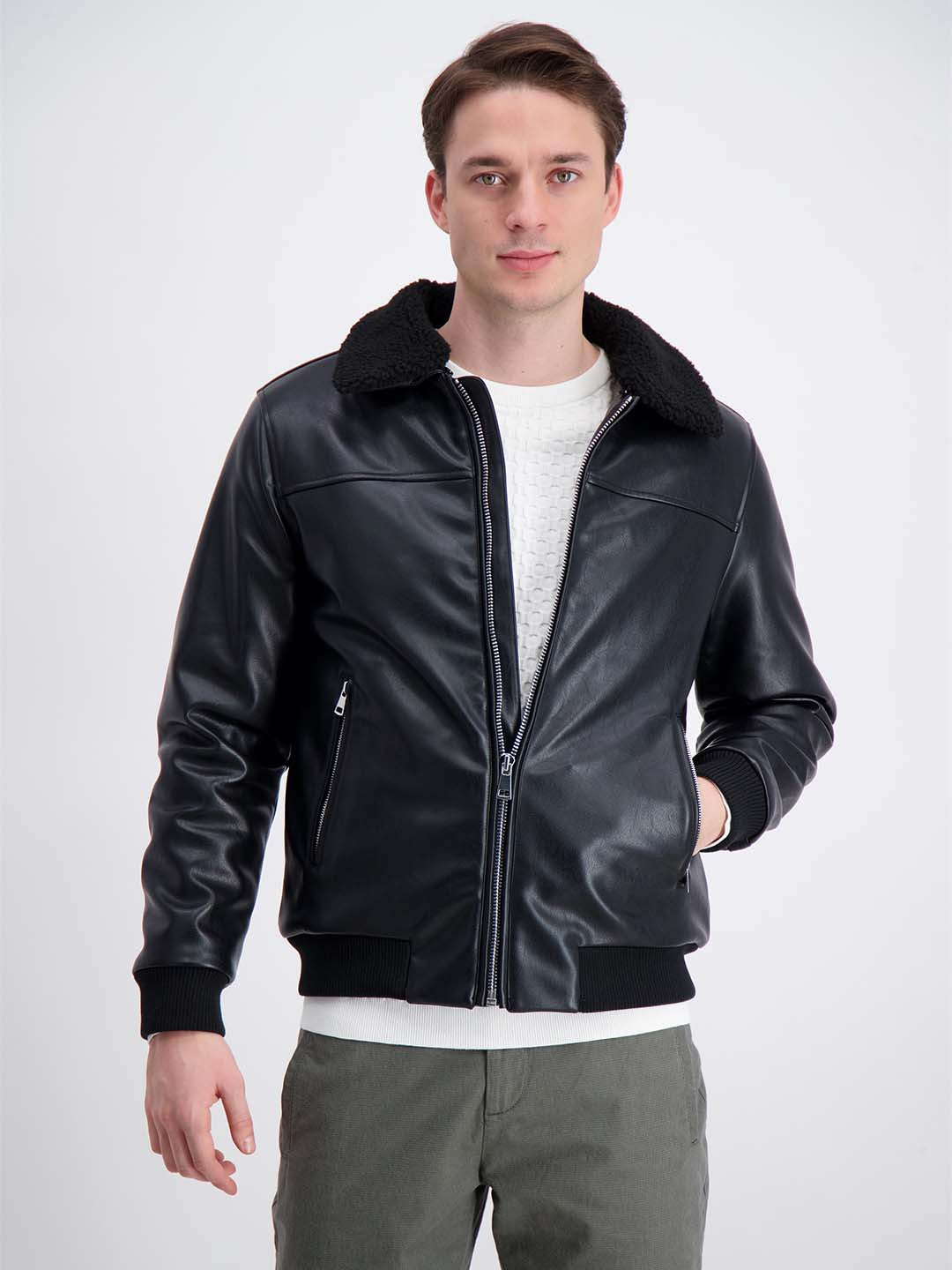 Lindbergh Men Black Solid Jacket