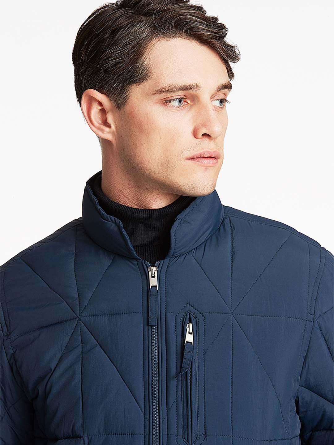 Lindbergh Men Blue Solid Jacket