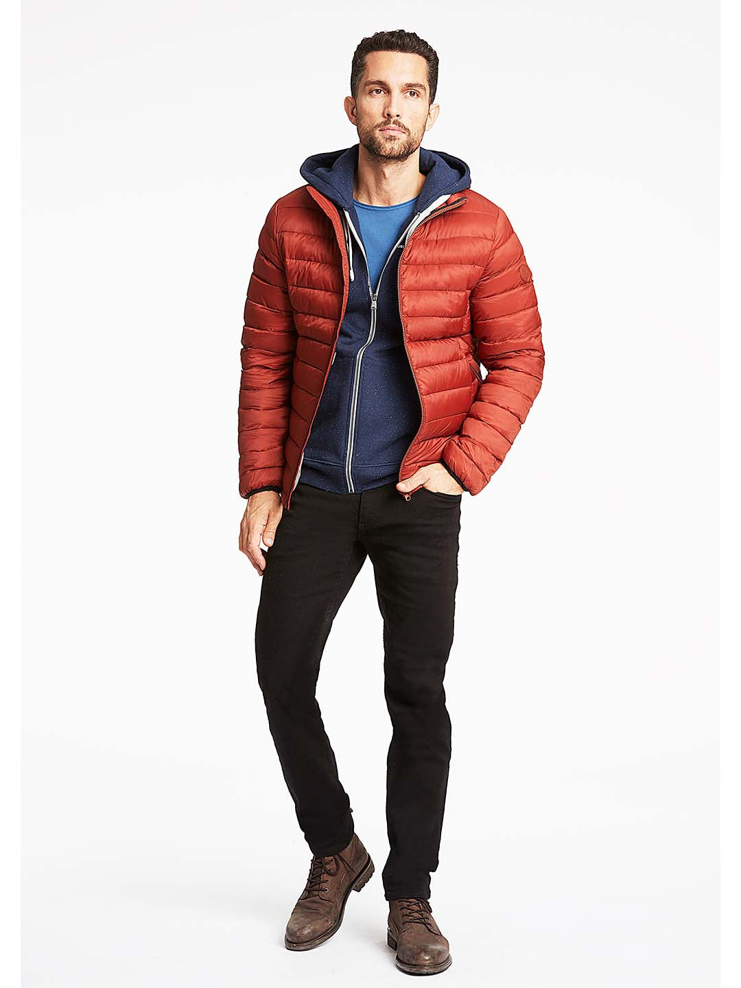 Lindbergh Men Red Solid Jacket