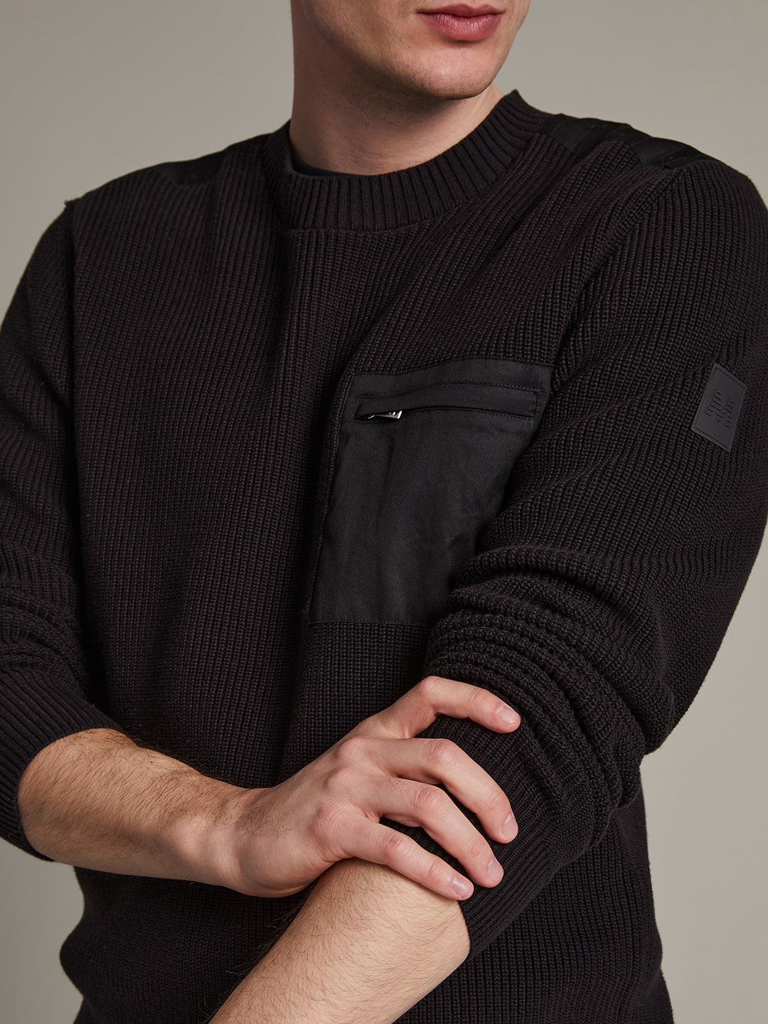 Matinique Men Black Solid Sweater