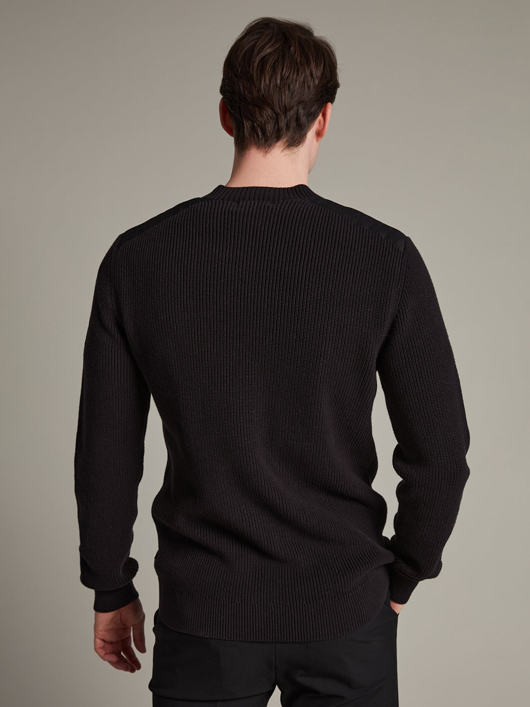 Matinique Men Black Solid Sweater