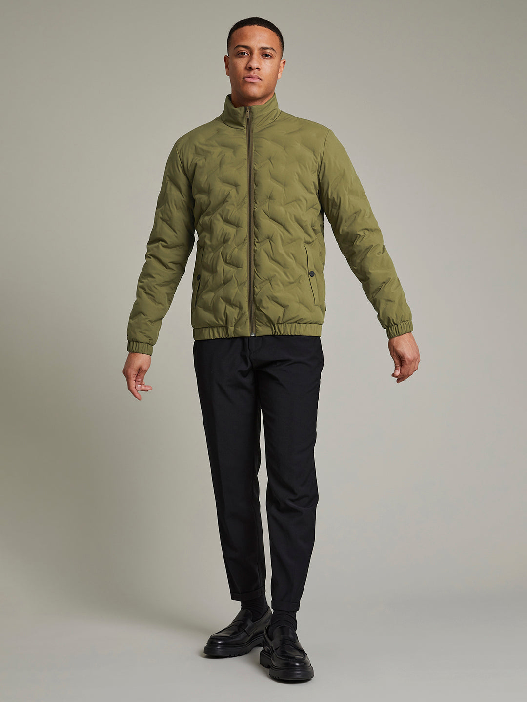 Matinique Men Olive Solid Jacket