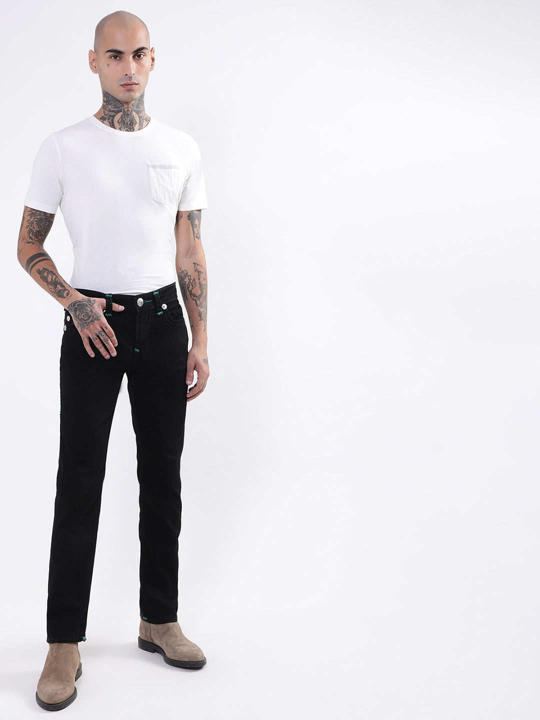 True Religion Super T Skinny Black Lightly Washed Mid Rise Jeans