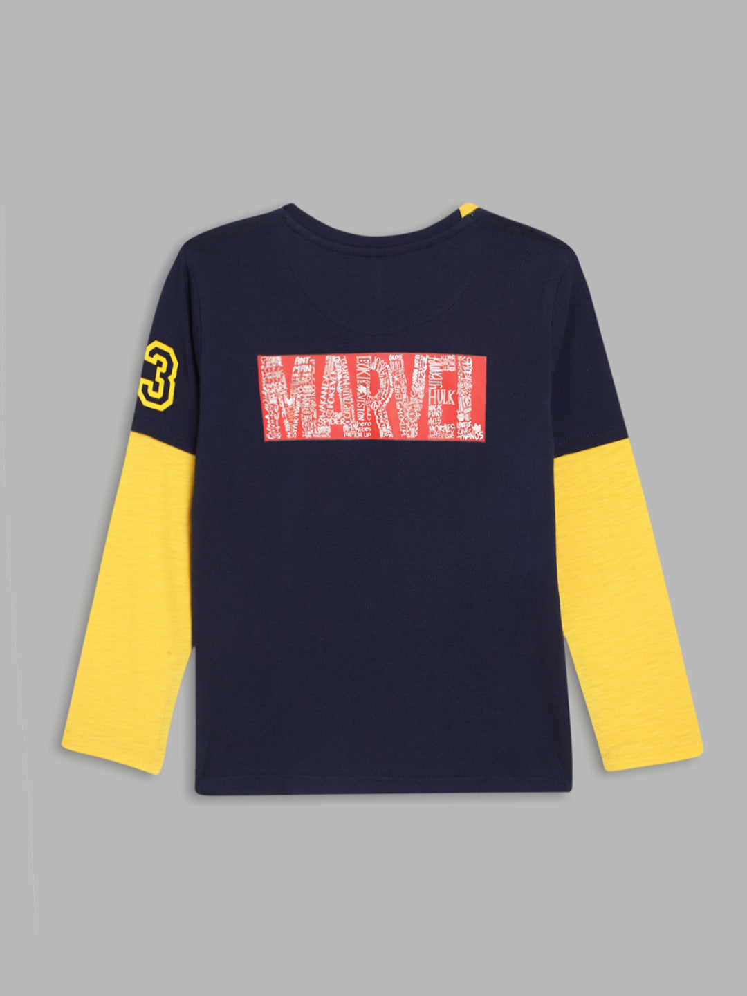 Blue Giraffe Boys Blue Solid Round Neck TShirt