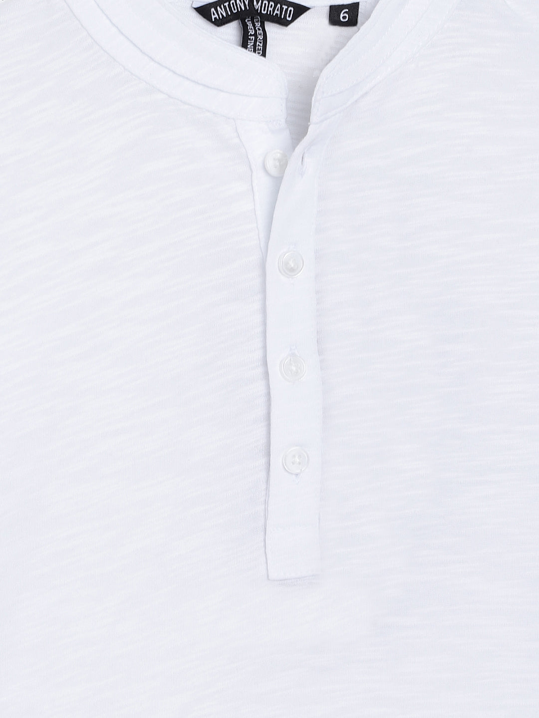 Antony Morato Kids White Regular Fit T-Shirt