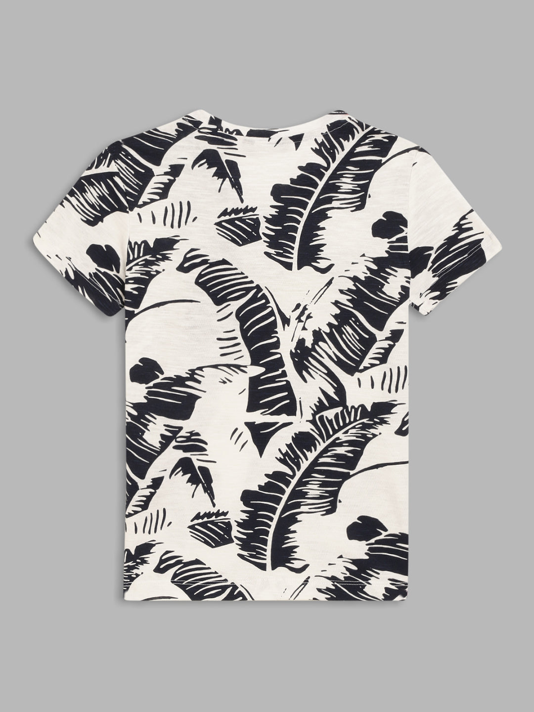 Antony Morato Kids White & Navy Printed Regular Fit T-Shirt