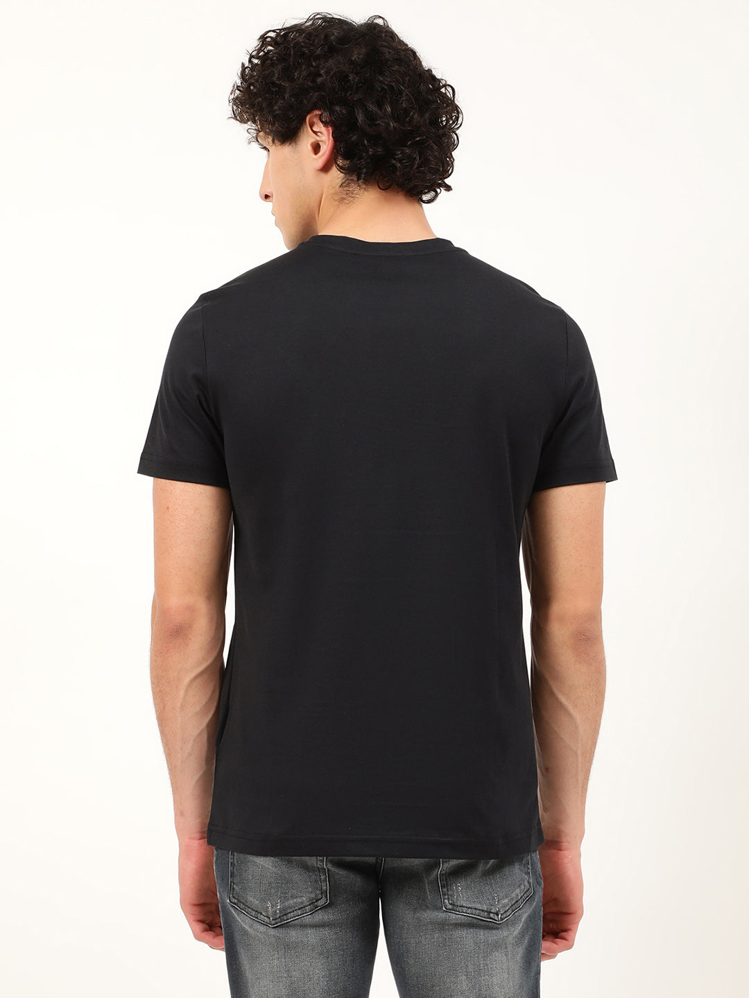 Antony Morato Blue Ink Logo Slim Fit T-Shirt