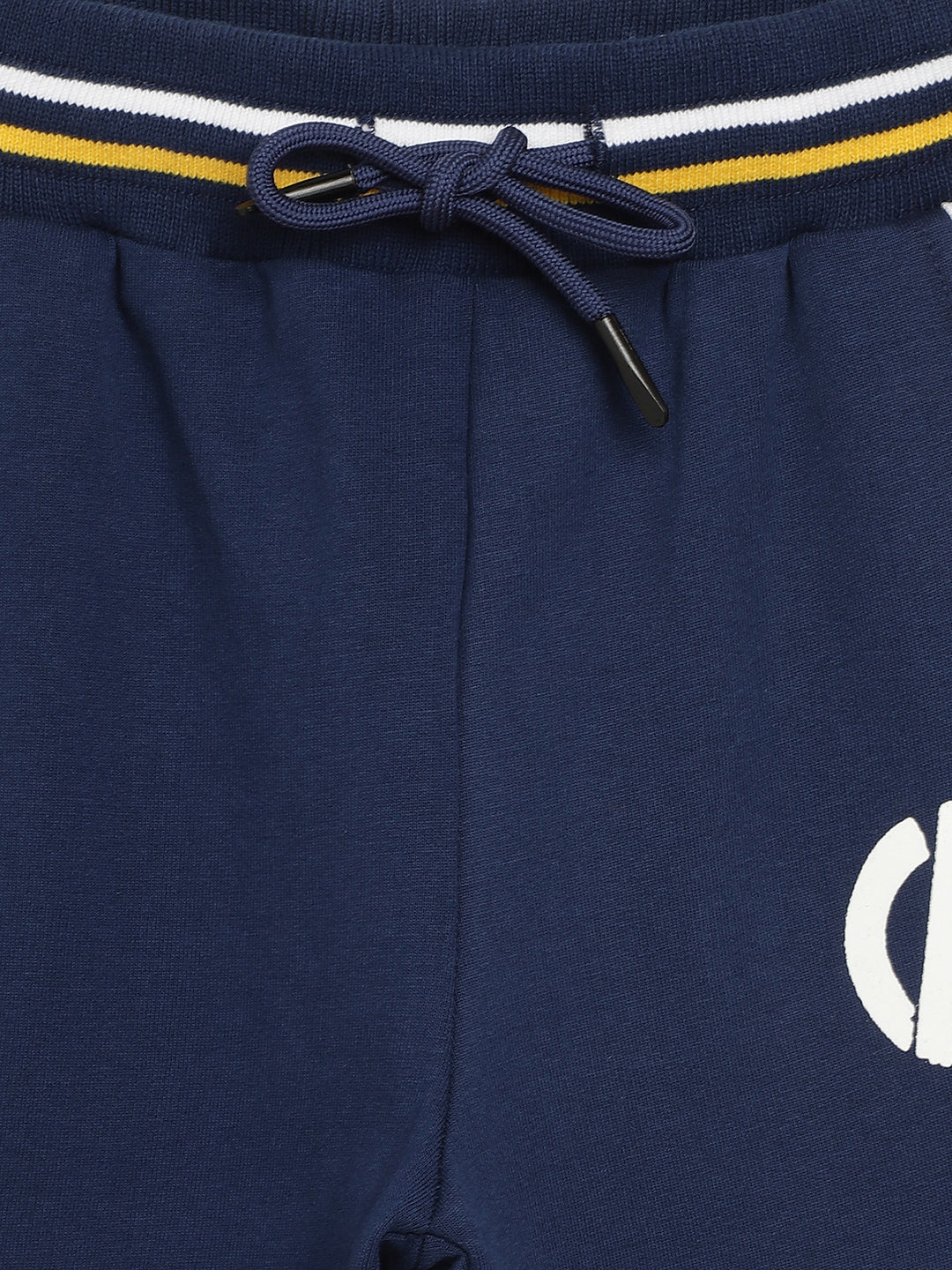 Blue Giraffe Boys Navy Blue Solid Regular Fit Sweatpant