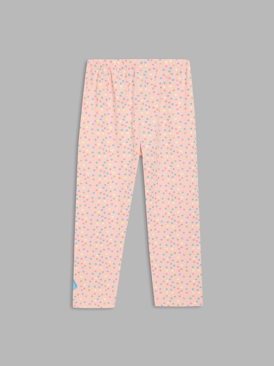 Blue Giraffe Girls Pink Printed Regular Fit Legging