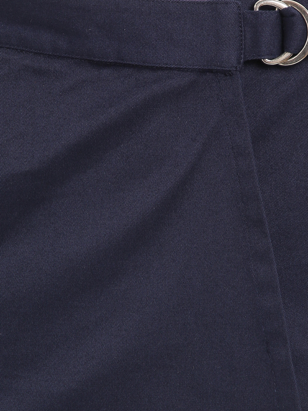 Blue Giraffe Girls Navy Blue Solid Regular Fit Skirt