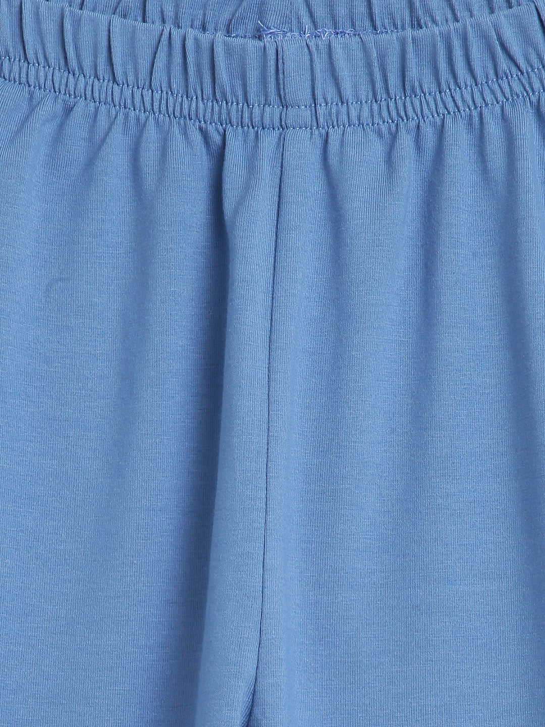 Elle Kids Girls Blue Solid Regular Fit Legging