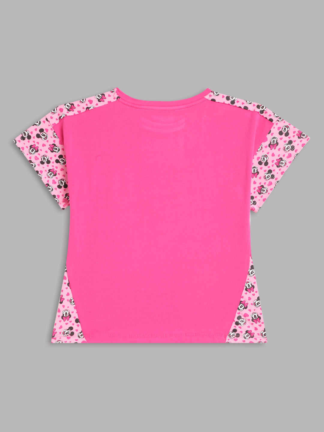 Blue Giraffe Kids Pink Printed Disney Regular Fit T-Shirt