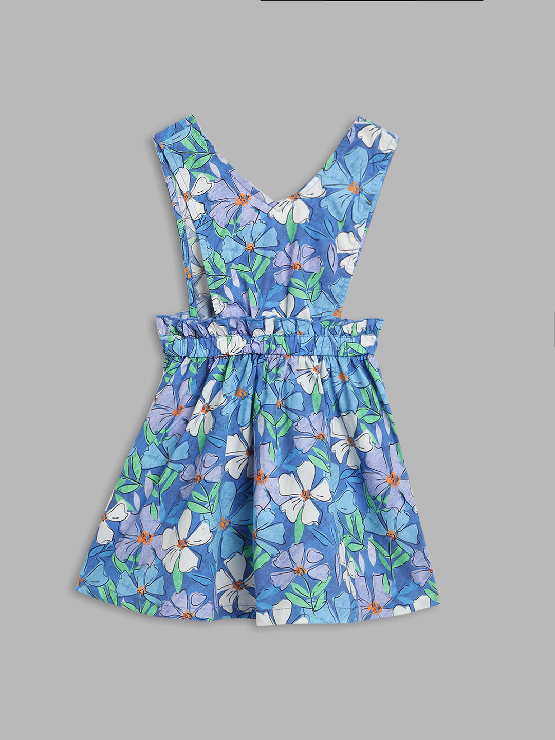 Elle Kids Girls Multi Printed Round Neck Dress