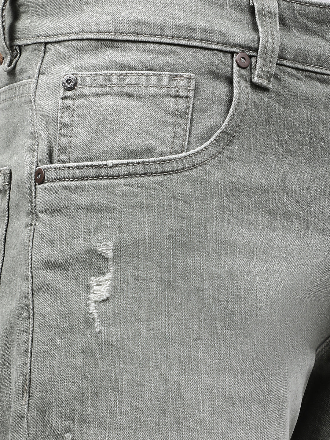 Lindbergh Men Olive Solid Regular Fit Shorts