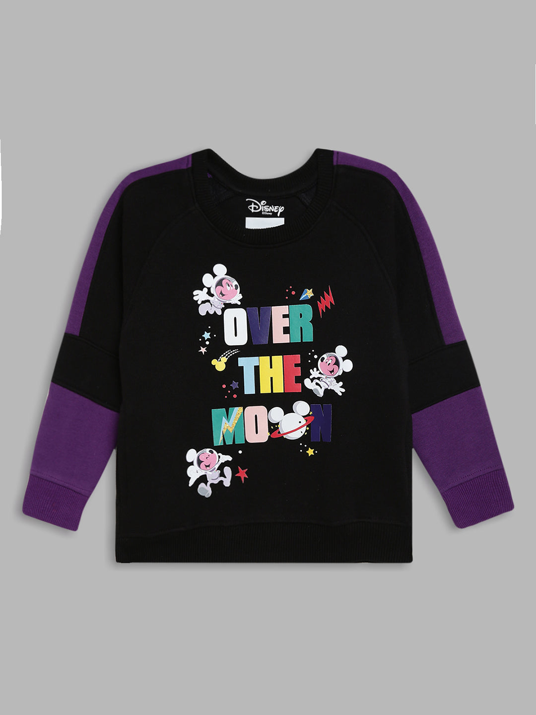 Blue Giraffe Boys Lavender Solid Sweatshirt