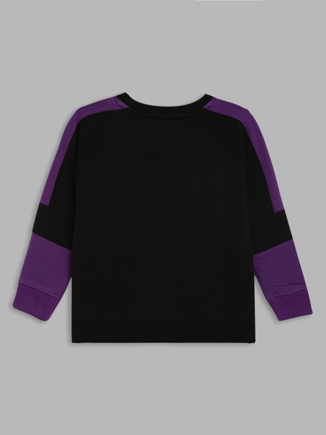 Blue Giraffe Boys Lavender Solid Sweatshirt