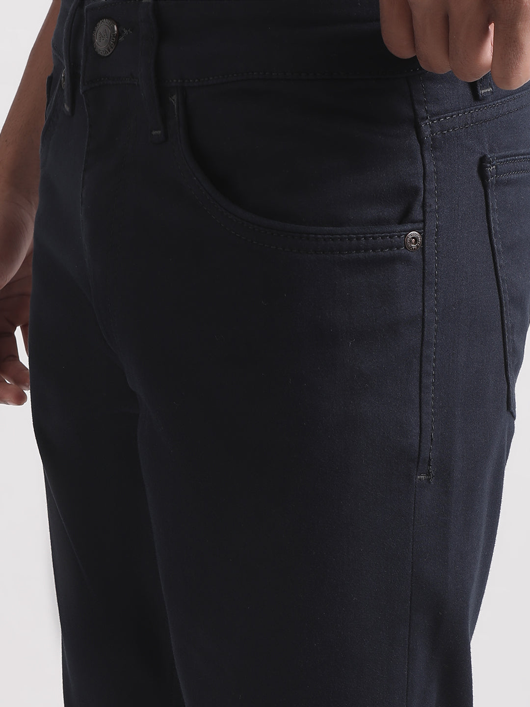 Matinique Men Navy Blue Solid Regular Fit Jeans