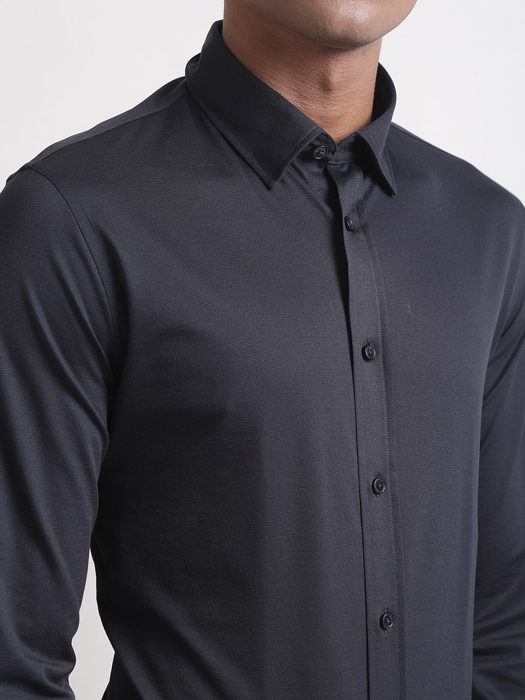 Matinique Navy Blue Regular Fit Shirt