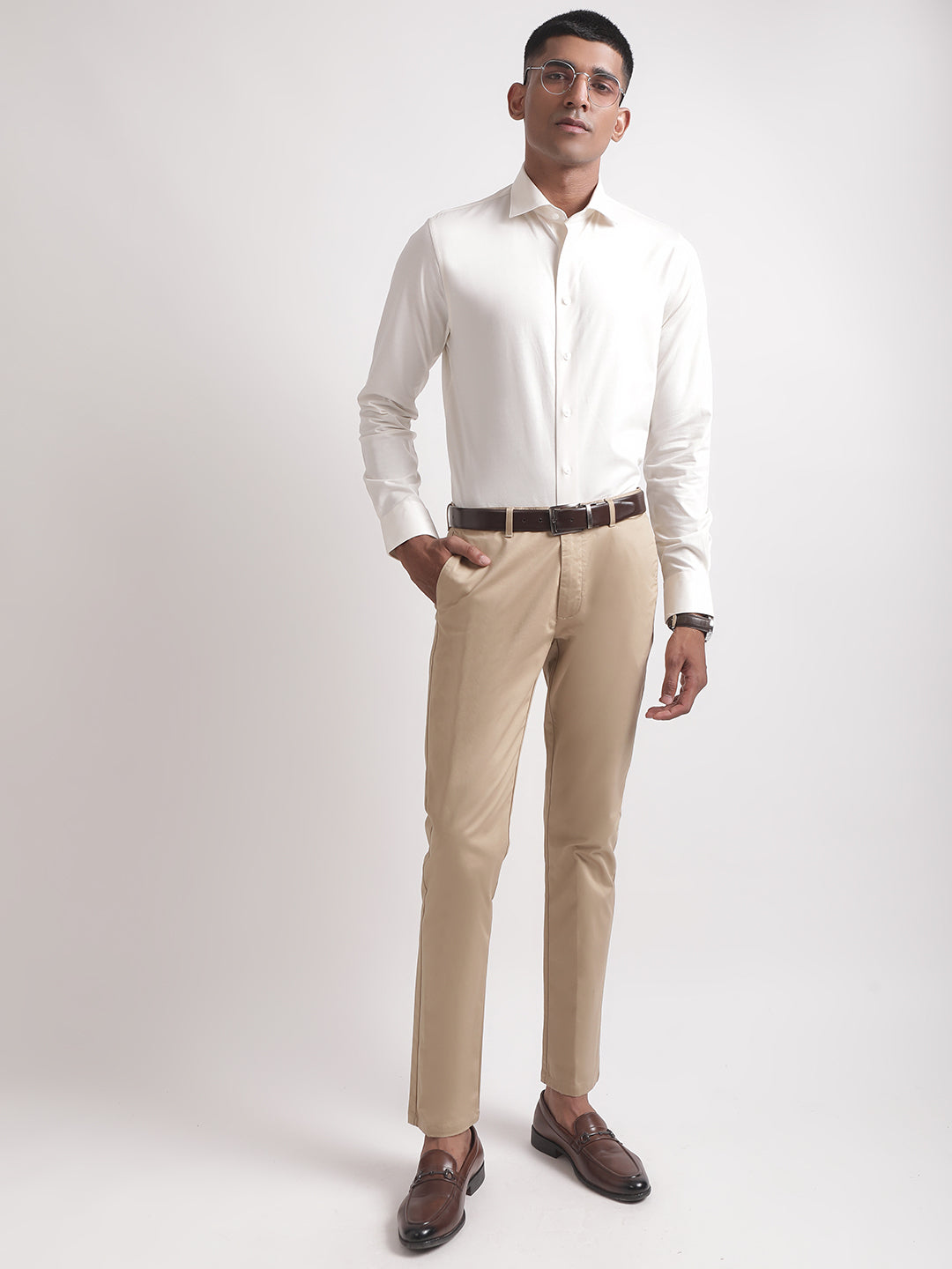 Matinique White Regular Fit Shirt