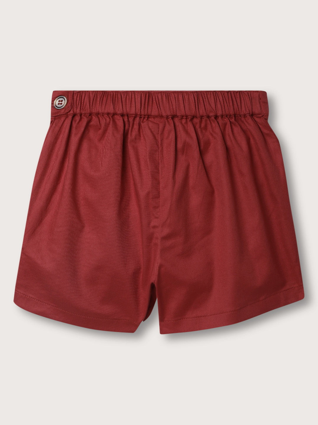 Elle Kids Girls Deep Red Solid Regular Fit Skirt