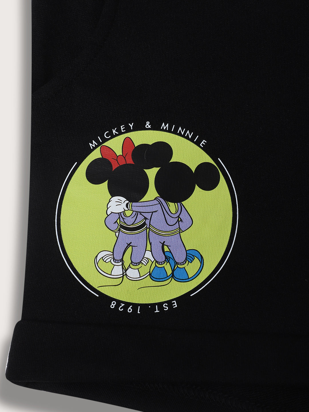 Blue Giraffe Girls Black Solid Regular Fit Shorts