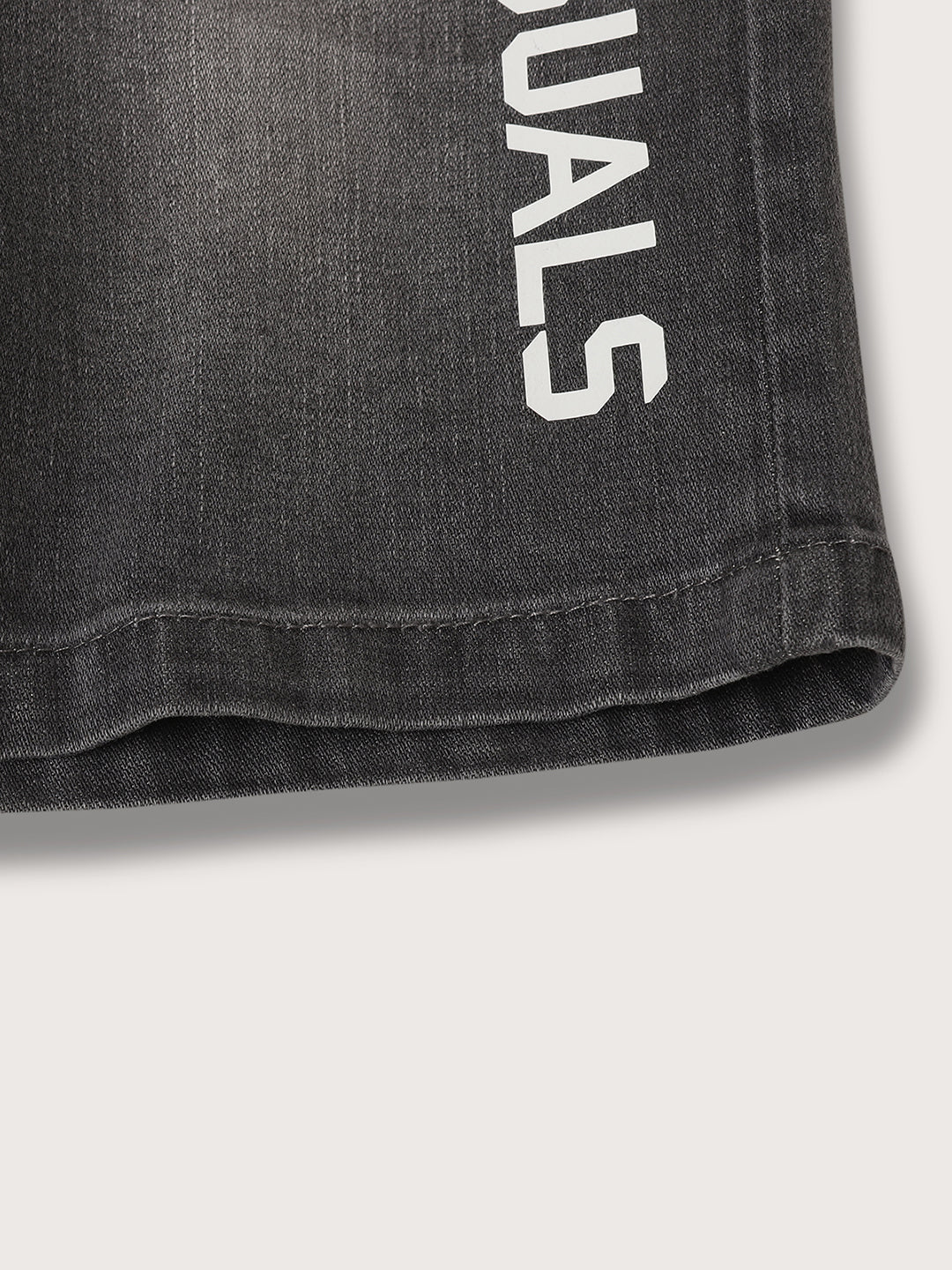 Blue Giraffe Boys Grey Solid Regular Fit Shorts