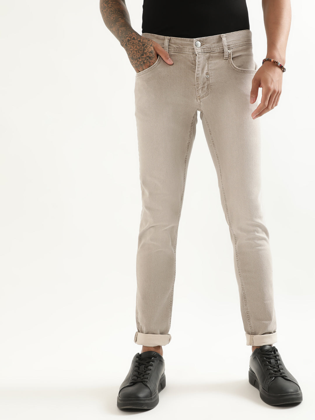 Antony Morato Men Super Skinny Fit Stretchable Cotton Jeans