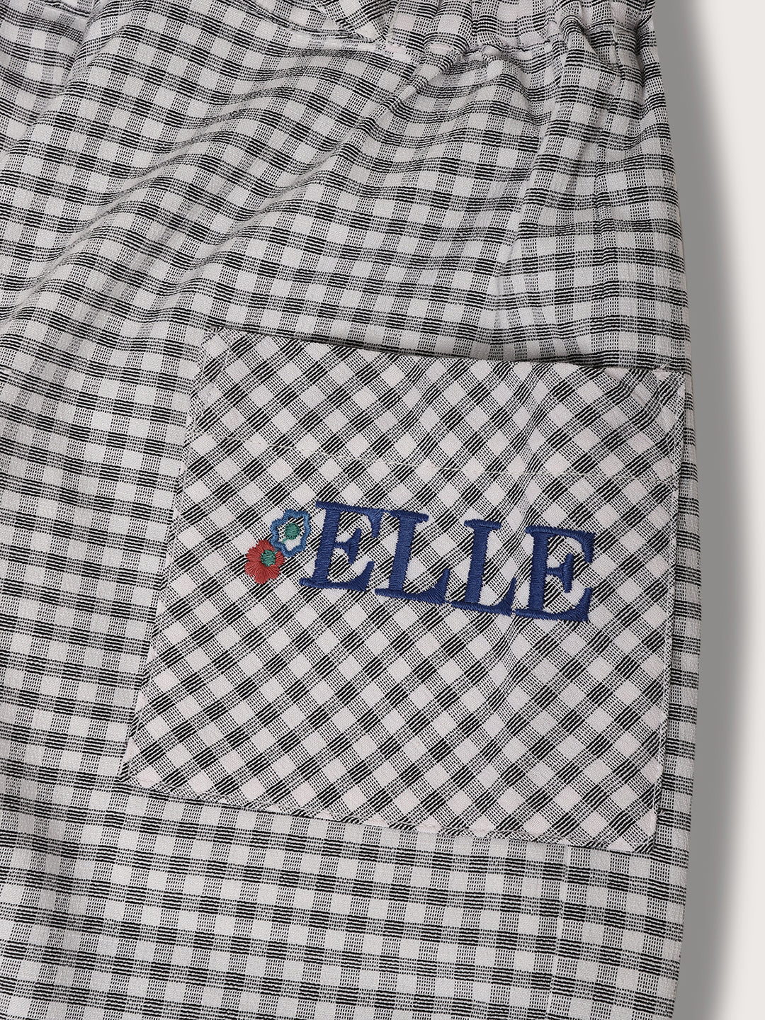 Elle Kids Girls Black Solid Flared Fit Trouser