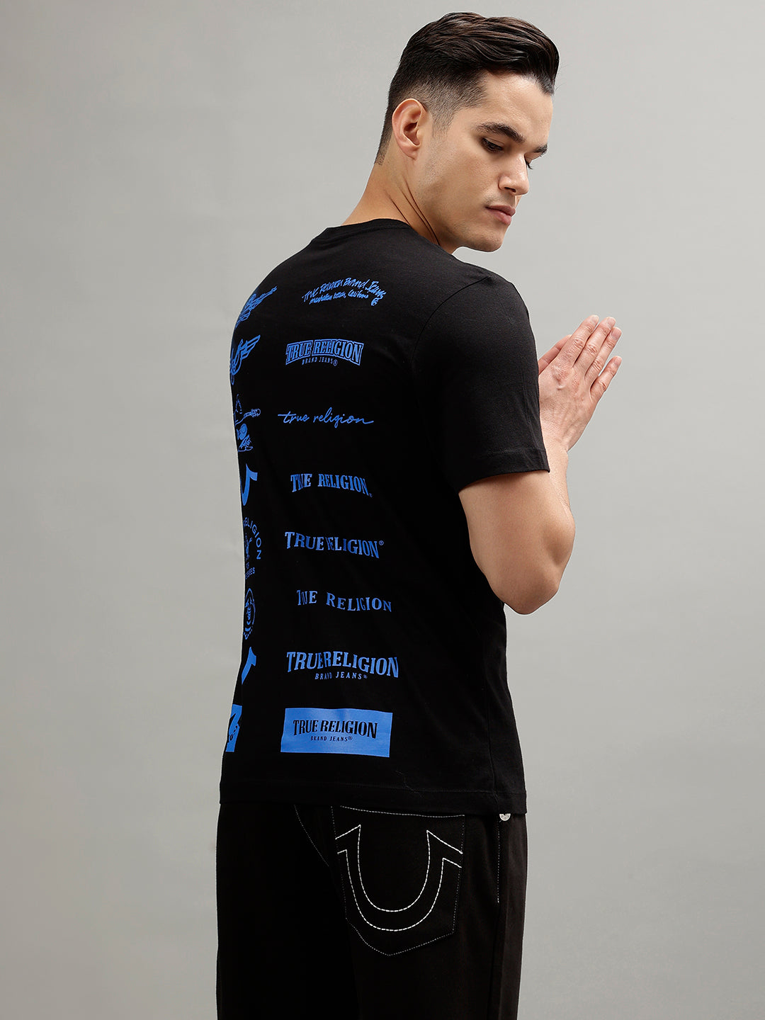 True Religion Black Fashion Slim Fit T-Shirt