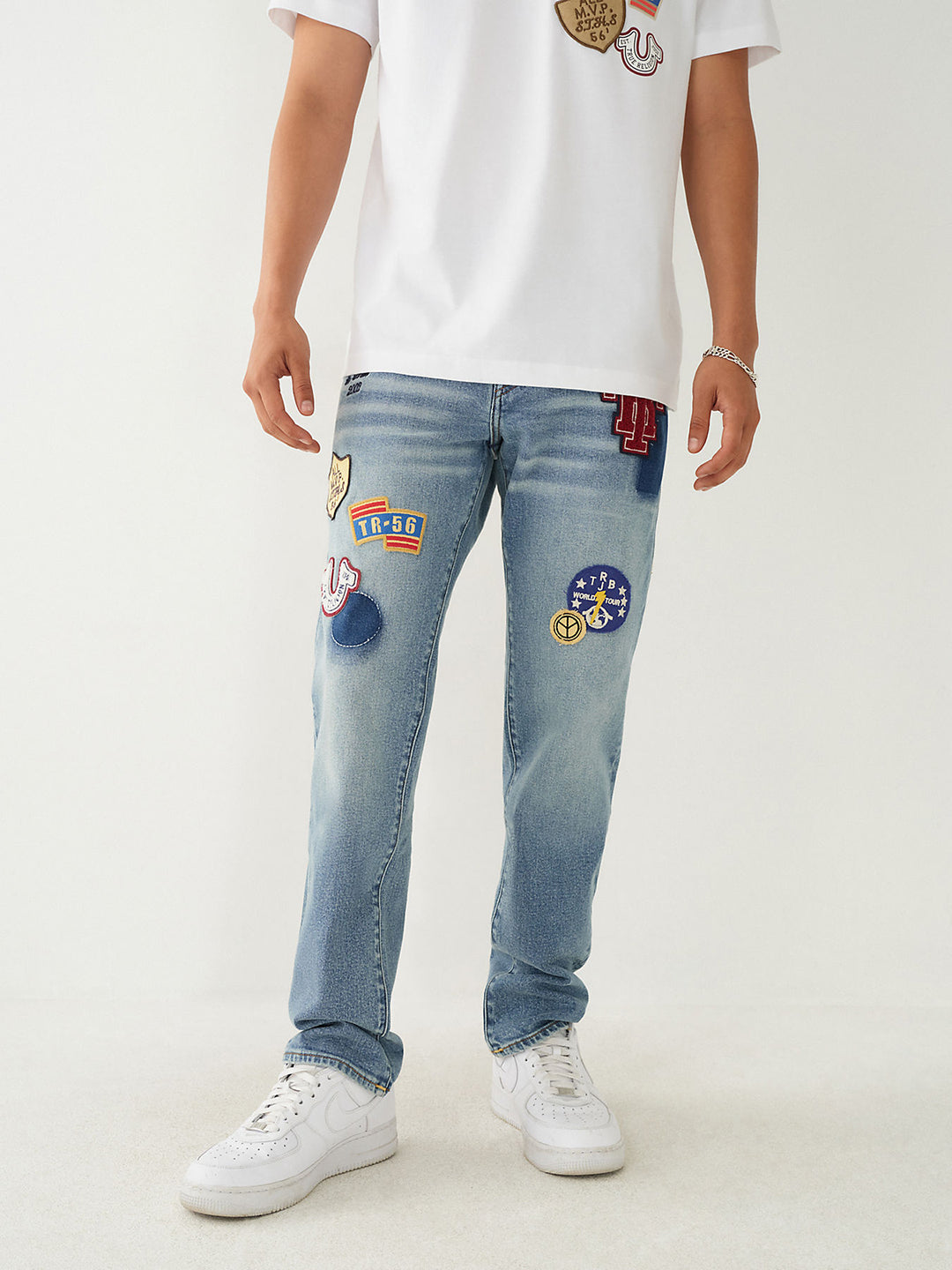 True Religion Men Solid Skinny Fit Jeans