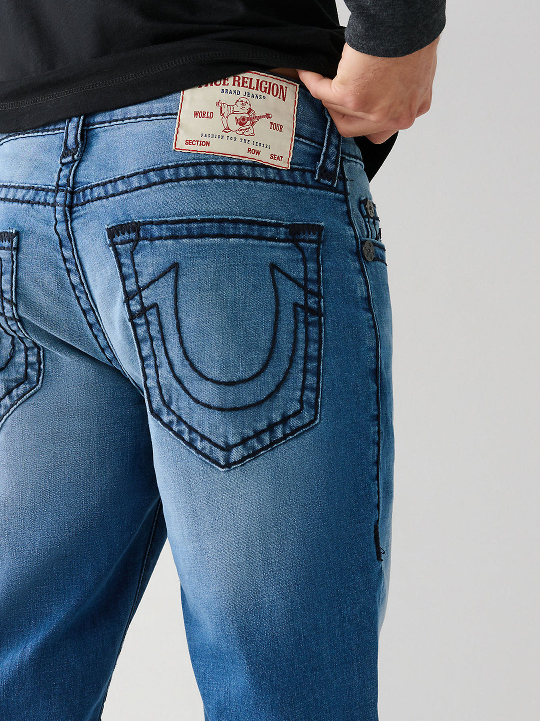 Shop True Religion Men Faded Skinny Fit Jeans Online
