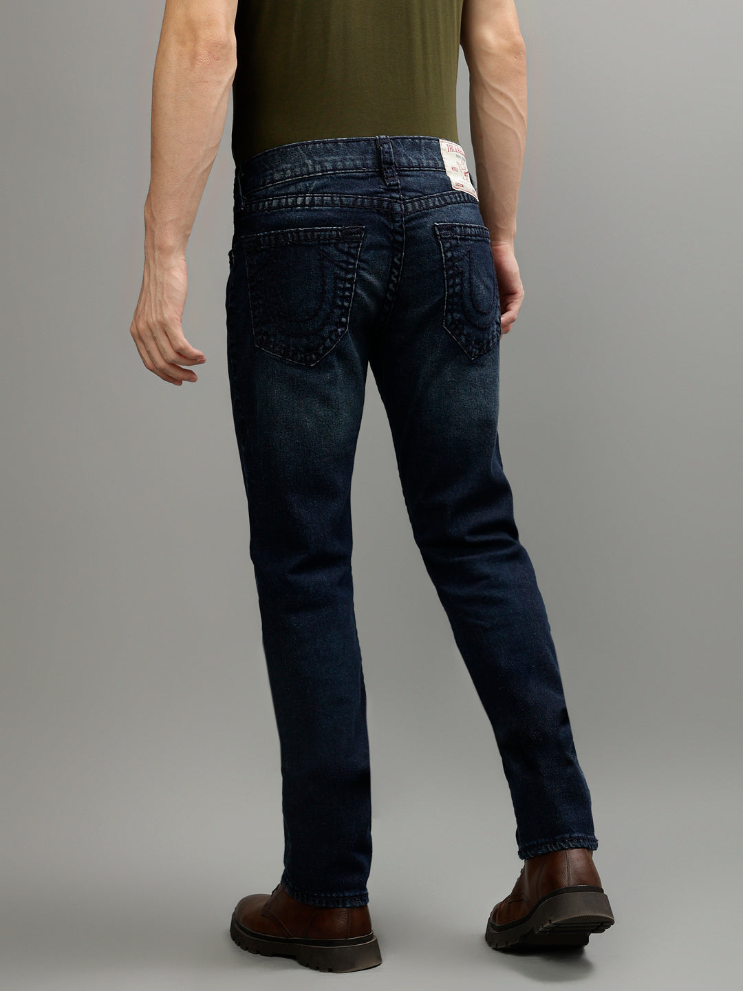True Religion Men Solid Skinny Fit Jeans