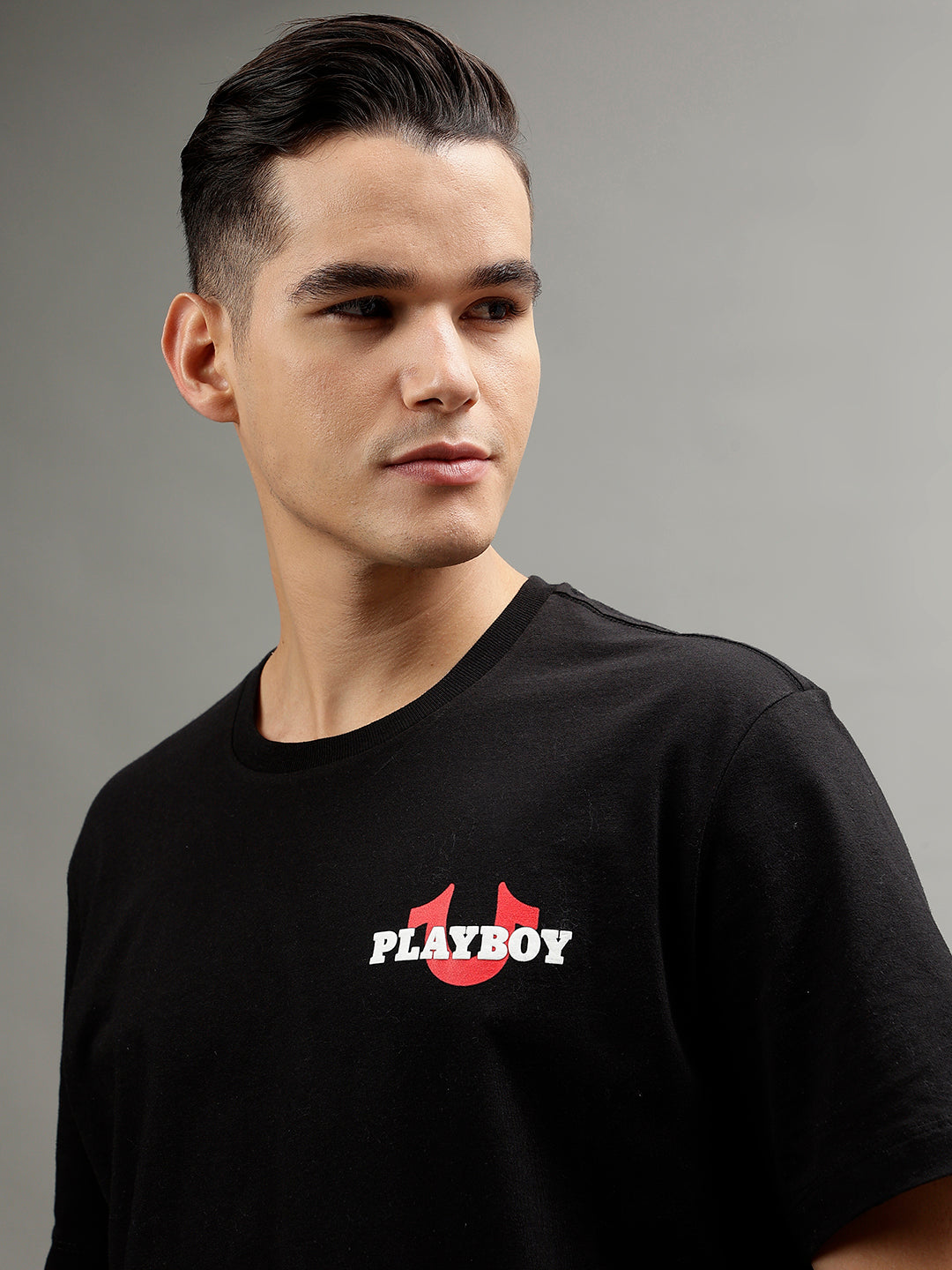 True Religion Black Fashion Relaxed Fit T-Shirt