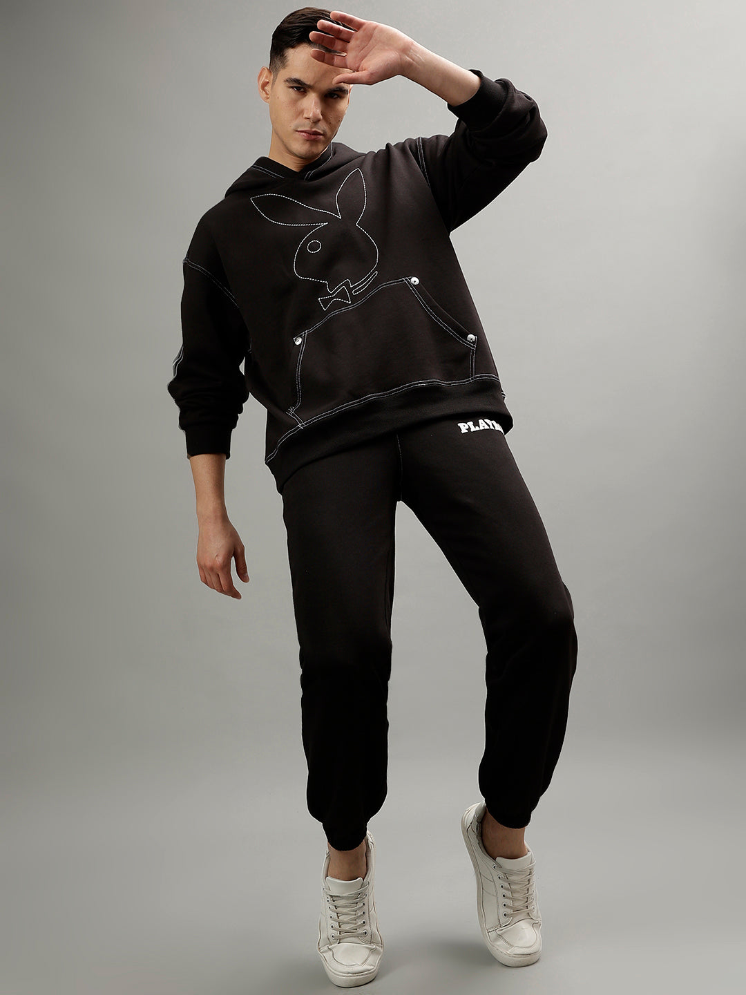 True Religion Men Printed Hooded Long Sleeves Sweatshirt