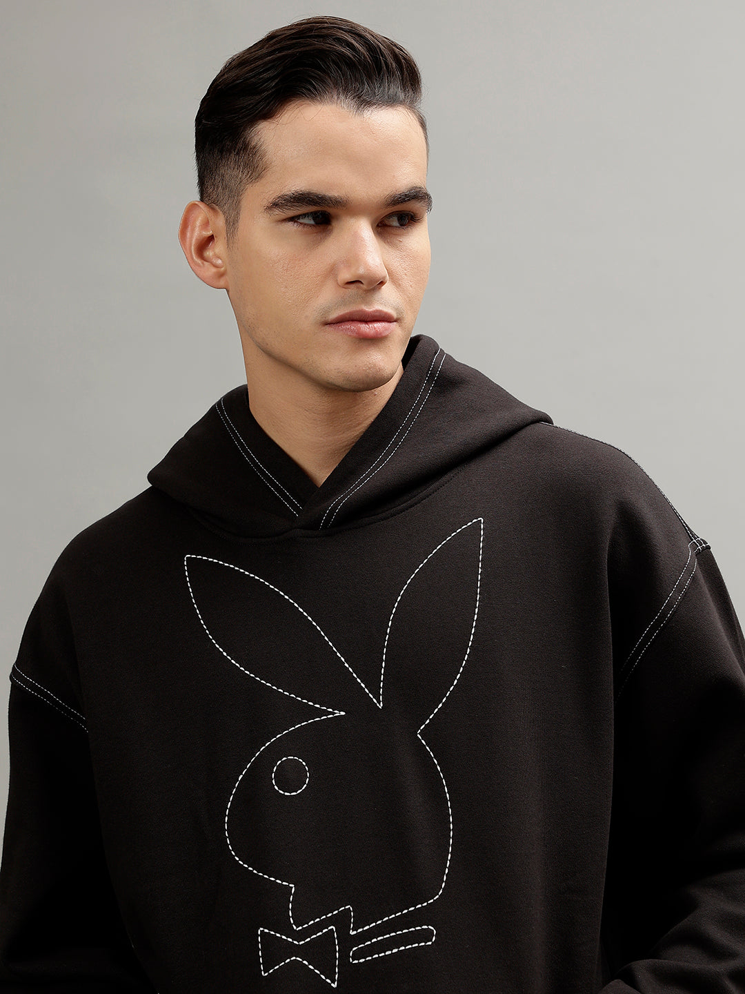 True Religion Men Printed Hooded Long Sleeves Sweatshirt