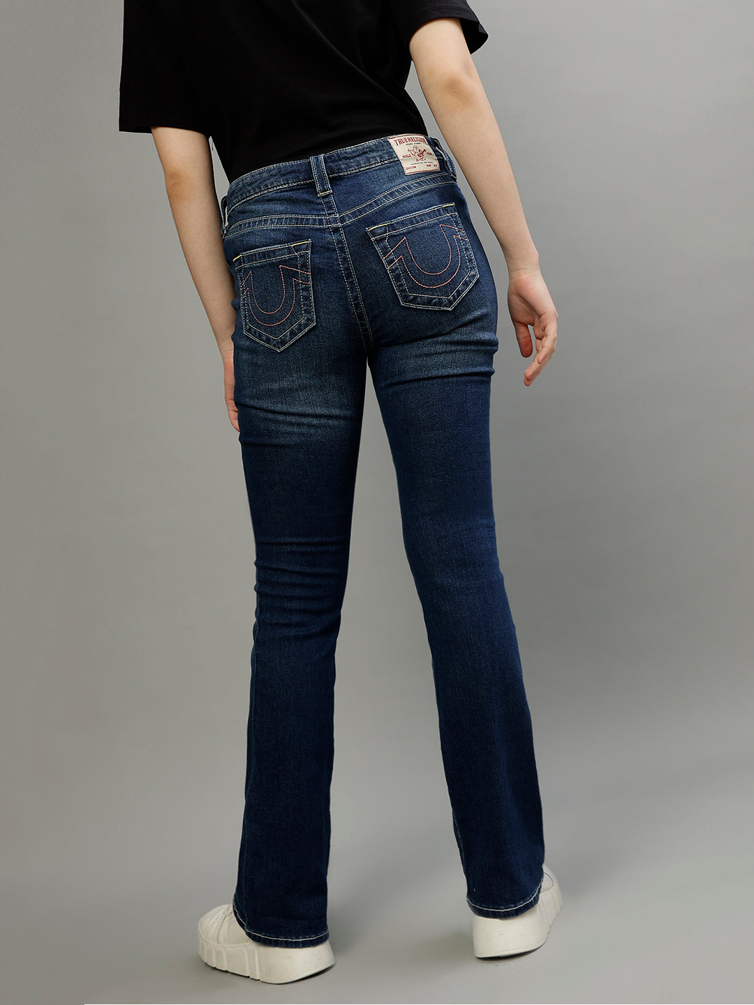 True Religion Women Solid Bootcut Jeans