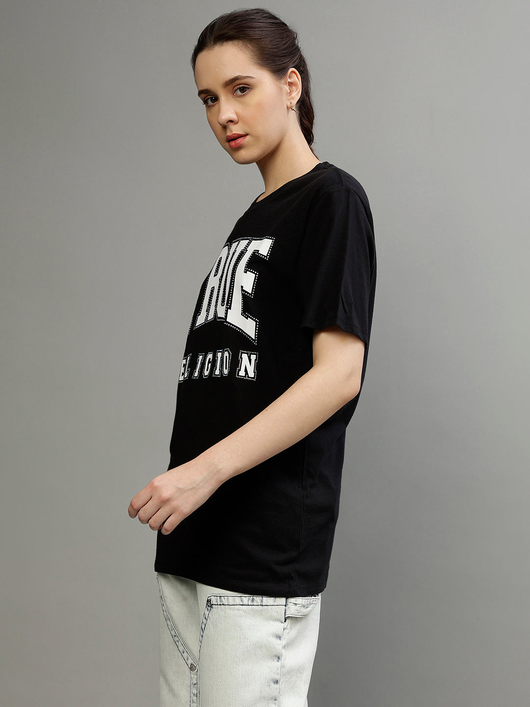 True Religion Black Fashion Regular Fit T-Shirt