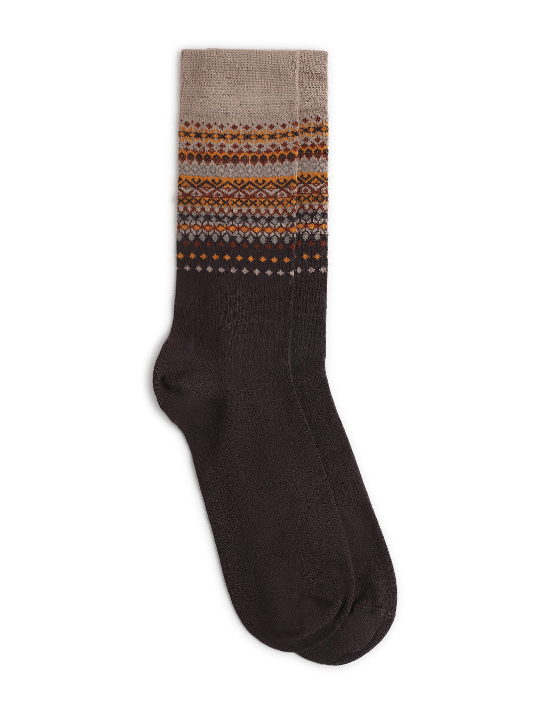 Lindbergh Men Brown Printed Socks
