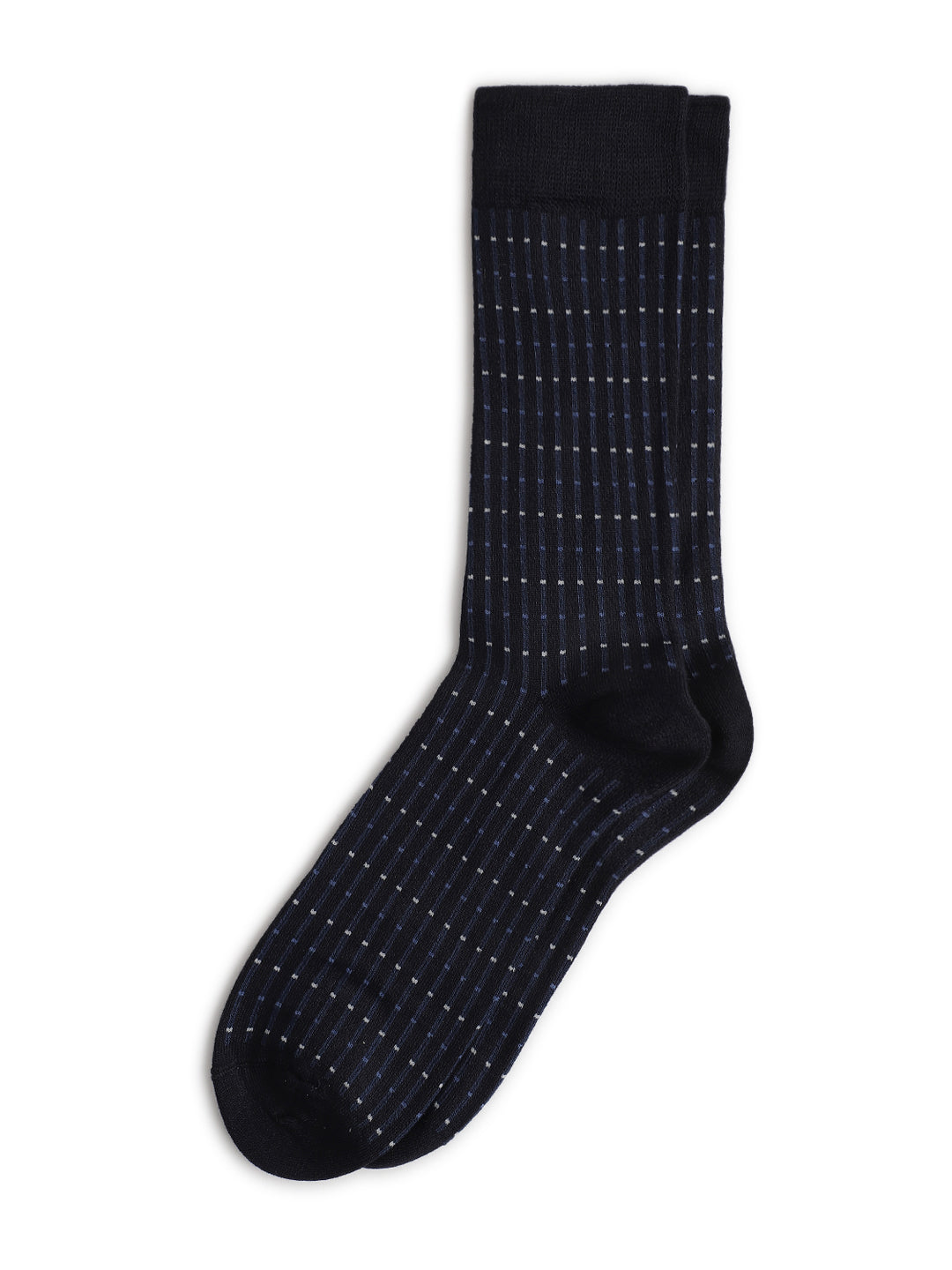 Lindbergh Men Navy Blue Striped Socks