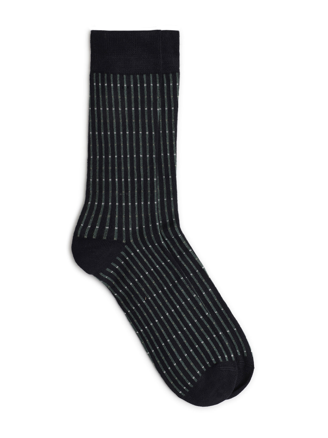 Lindbergh Men Green Striped Socks