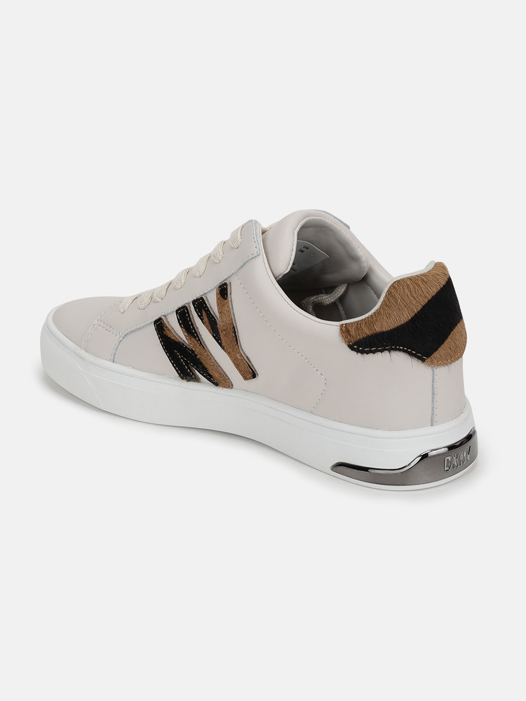 Dkny Women Grey Solid Round Toe Lace-Ups Sneakers