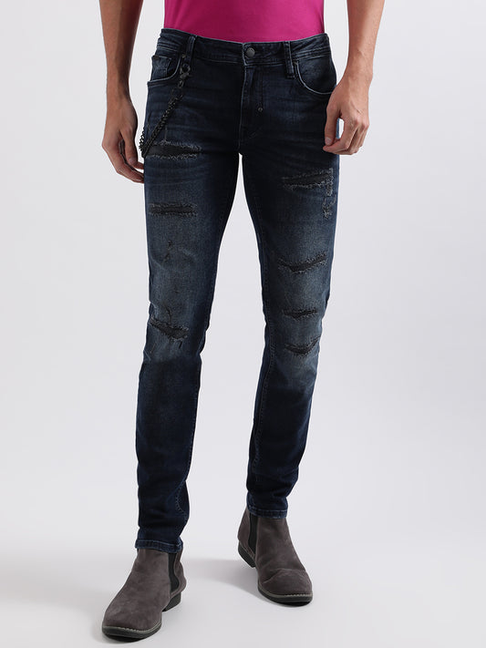 Antony Morato Men Solid Tapered Fit Jeans