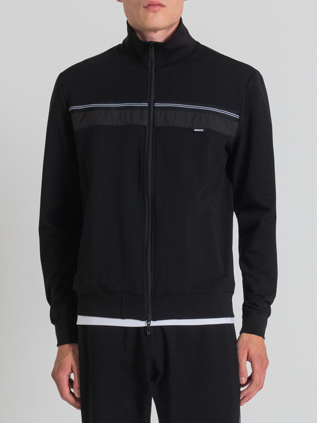 Antony Morato Men Solid High Neck Full Sleeves Sweatshirt