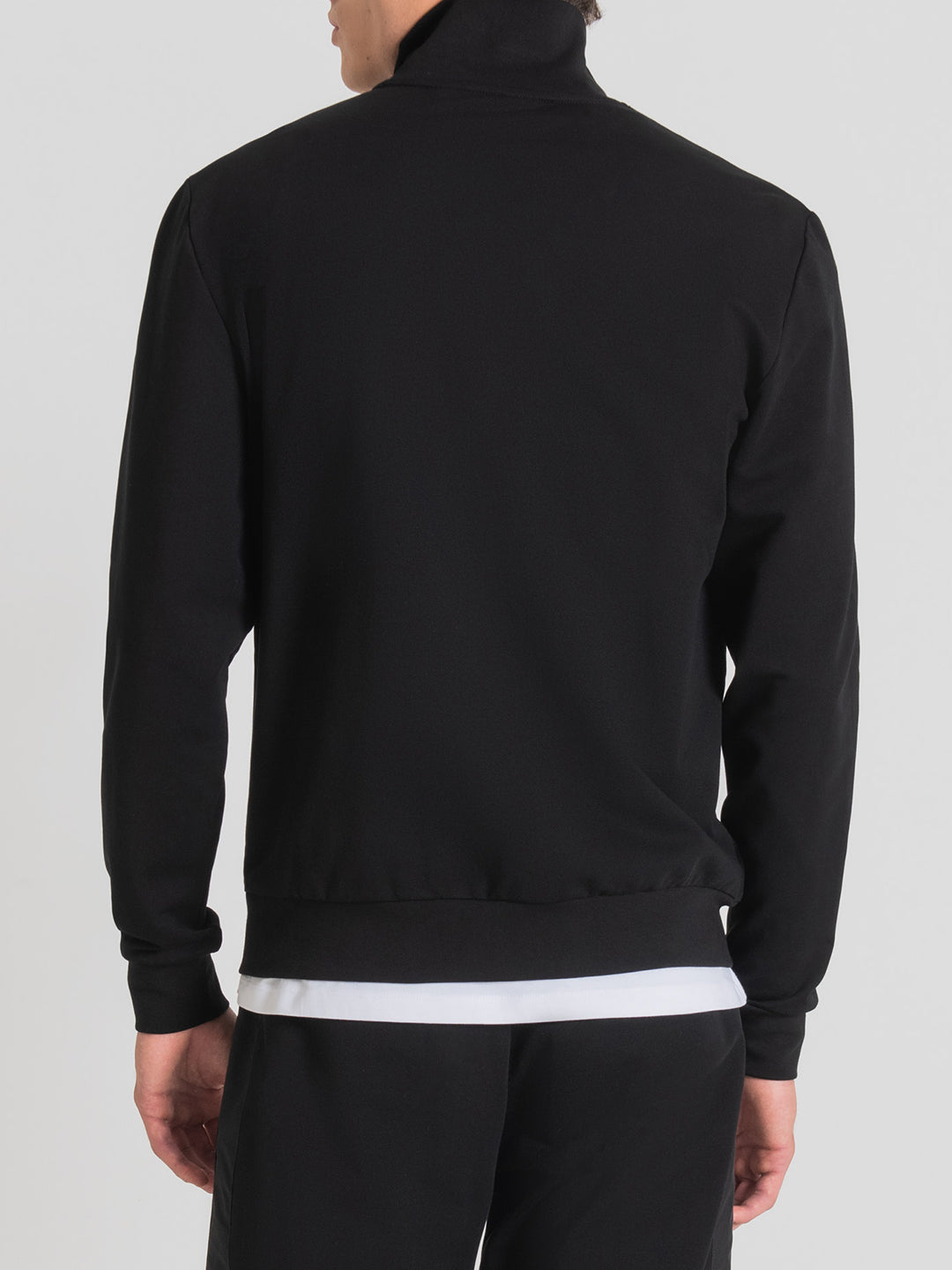 Antony Morato Men Solid High Neck Full Sleeves Sweatshirt