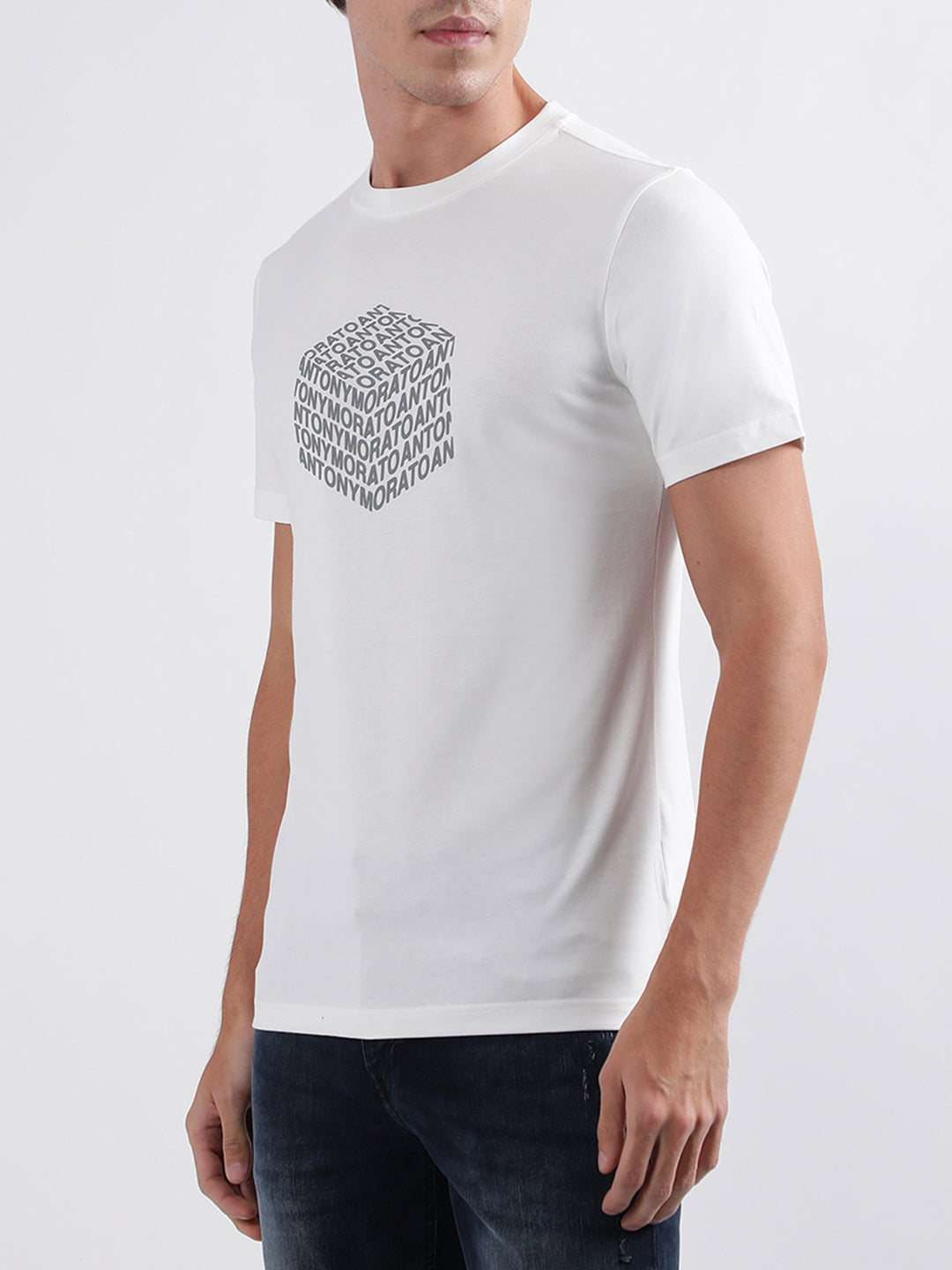 Antony Morato White Regular Fit T-Shirt