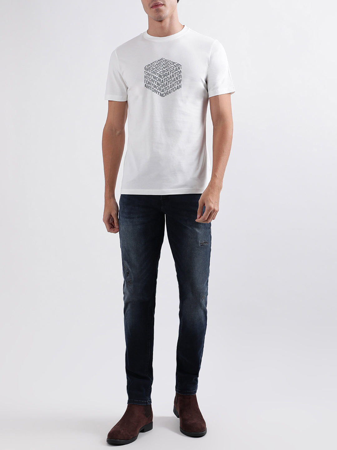 Antony Morato White Regular Fit T-Shirt
