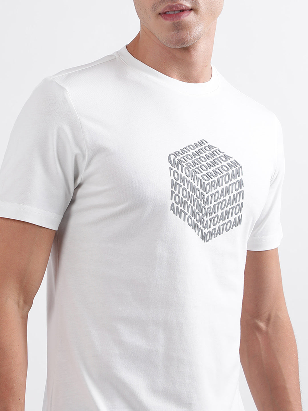 Antony Morato White Regular Fit T-Shirt