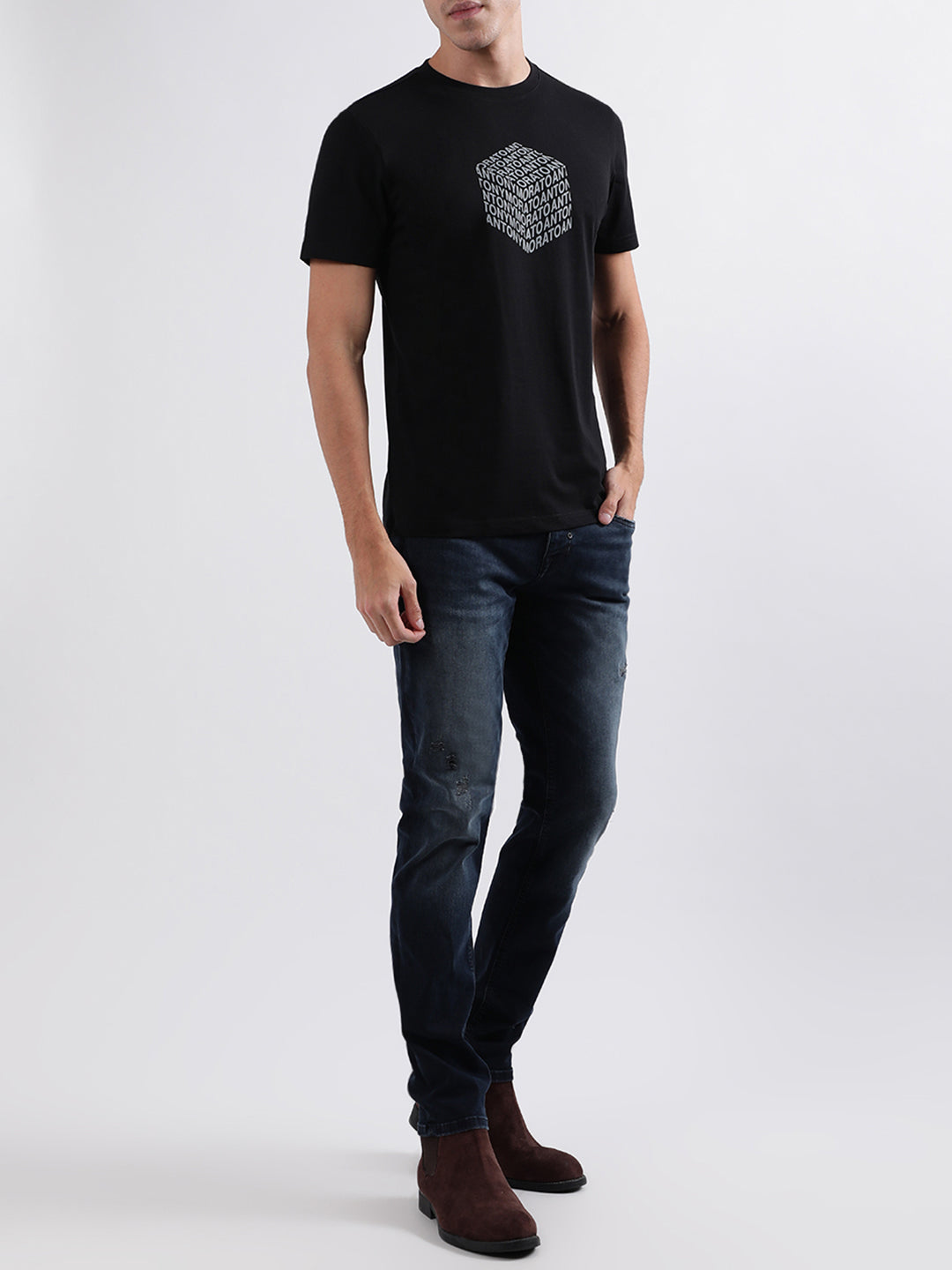 Antony Morato Black Regular Fit T-Shirt