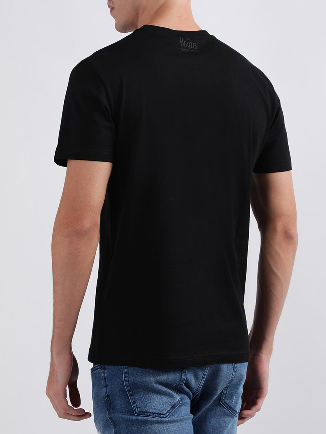 Antony Morato Black Printed Regular Fit T-Shirt