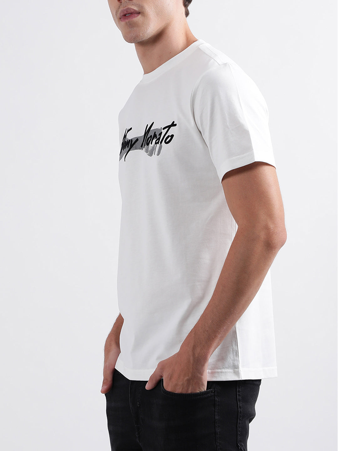 Antony Morato White Regular Fit T-Shirt
